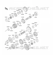 TRANSMISSION pour Kawasaki ZZR250