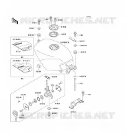 RESERVOIR CARBURANT pour Kawasaki ZZR250