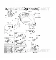 RESERVOIR CARBURANT pour Kawasaki NINJA 250R