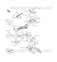 CACHE LAT&Eacute;RAL/GARDE CHAINE pour Kawasaki NINJA 300
