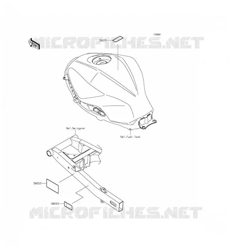LABEL Kawasaki MOTOS 300 2014 NINJA 300  EX300AEF