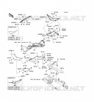 CACHE LAT&Eacute;RAL/GARDE CHAINE pour Kawasaki NINJA 300