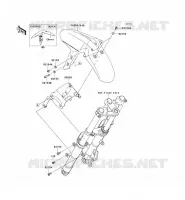 GARDE BOUE AVANT pour Kawasaki NINJA 300