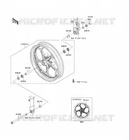 ROUE AVANT(CA,US) pour Kawasaki NINJA 300