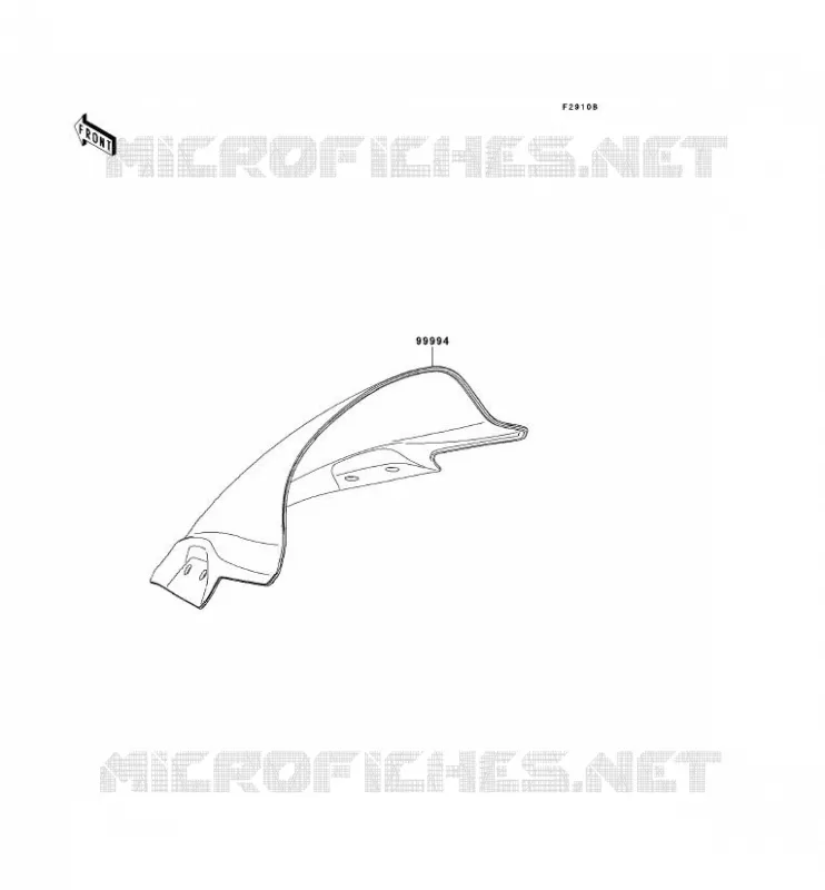 ACCESSOIRE(PARE-BRISE) Kawasaki MOTOS 300 2014 NINJA 300  EX300AESA