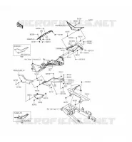 CACHE LAT&Eacute;RAL/GARDE CHAINE pour Kawasaki NINJA 300