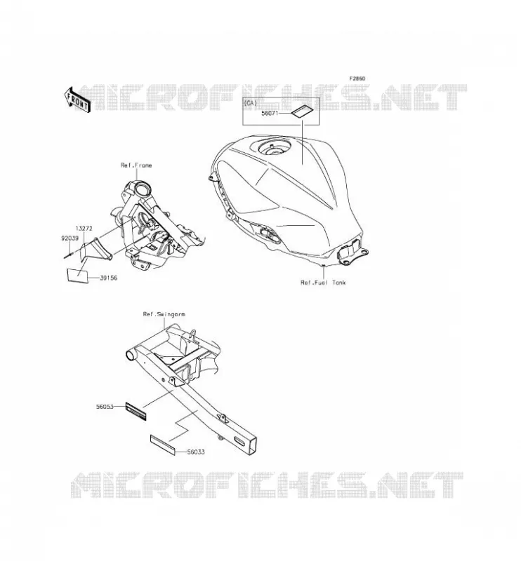 LABEL Kawasaki MOTOS 300 2015 NINJA 300  EX300AFSA