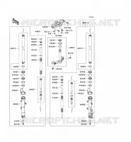 FOURCHE pour Kawasaki NINJA 300 ABS