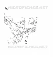 PIECE DE CADRE (COUVERTURE) pour Kawasaki NINJA 300 ABS