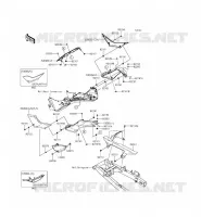 CACHE LAT&Eacute;RAL/GARDE CHAINE pour Kawasaki NINJA 300 ABS