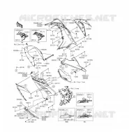 CARENAGE INFERIEUR pour Kawasaki NINJA 300 ABS