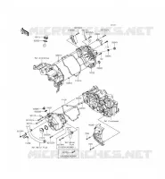 COUVERCLES MOTEUR pour Kawasaki NINJA 300 ABS