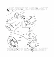 FREIN ARRIERE pour Kawasaki NINJA 300 ABS