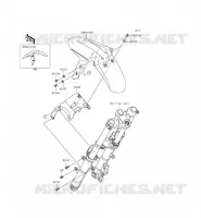 GARDE BOUE AVANT pour Kawasaki NINJA 300 ABS