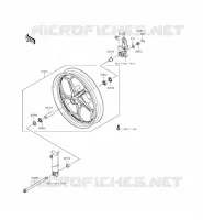 MOYEU AVANT pour Kawasaki NINJA 300 ABS