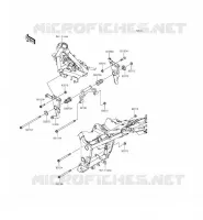 SUPPORT MOTEUR pour Kawasaki NINJA 300 ABS