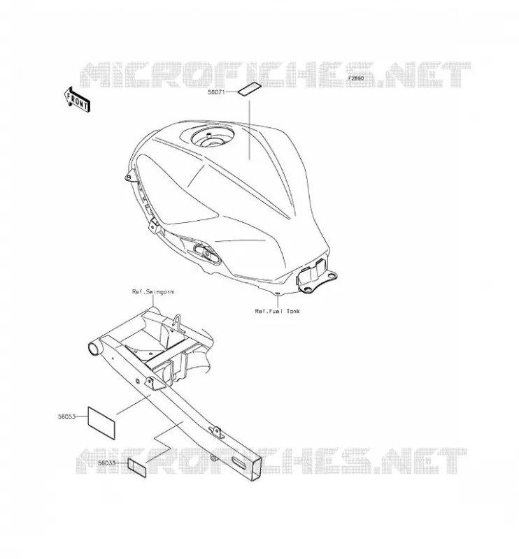 LABEL Kawasaki MOTOS 300 2014 NINJA 300 ABS  EX300BEF
