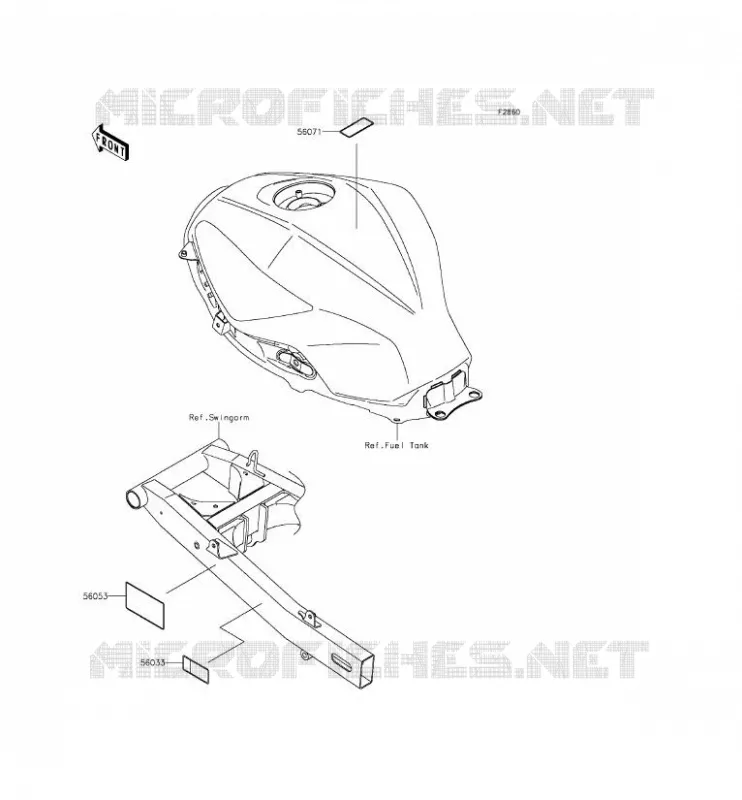 LABEL Kawasaki MOTOS 300 2014 NINJA 300 ABS  EX300BEFA