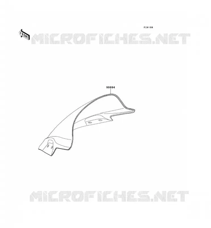 ACCESSOIRE(PARE-BRISE) Kawasaki MOTOS 300 2014 NINJA 300 ABS  EX300BES