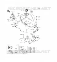 RESERVOIR CARBURANT pour Kawasaki NINJA 300 ABS