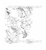 CARENAGE INFERIEUR pour Kawasaki NINJA 300 ABS