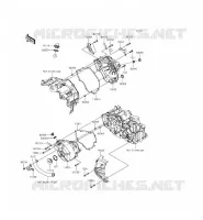 COUVERCLES MOTEUR pour Kawasaki NINJA 300 ABS
