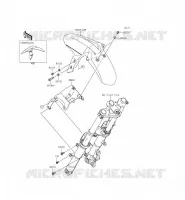 GARDE BOUE AVANT pour Kawasaki NINJA 300 ABS