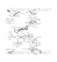 CACHE LAT&Eacute;RAL/GARDE CHAINE pour Kawasaki NINJA 300 ABS