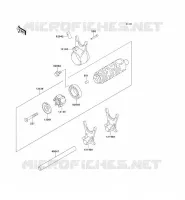 BARILLET/FOURCHETTE pour Kawasaki GPZ500S