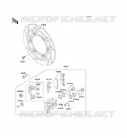 ETRIER AVANT pour Kawasaki GPZ500S