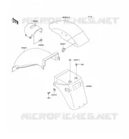 GARDE BOUE pour Kawasaki GPZ500S