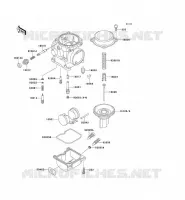 PI&Egrave;CES DE CARBURATEUR pour Kawasaki GPZ500S