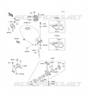 RESERVOIR CARBURANT pour Kawasaki GPZ500S