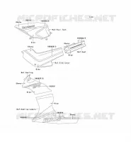 STICKER (EBONY/GRIS) pour Kawasaki GPZ500S
