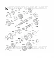 TRANSMISSION pour Kawasaki GPZ500S