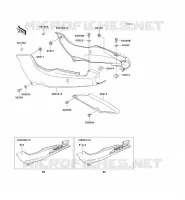 CACHE LAT&Eacute;RAL/GARDE CHAINE pour Kawasaki GPZ500S