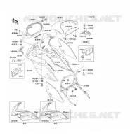 CARENAGE pour Kawasaki GPZ500S