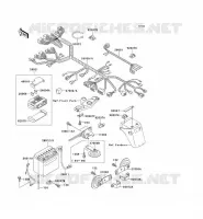 CHASSIS EQUIPMENT ELECTRIQUE pour Kawasaki GPZ500S