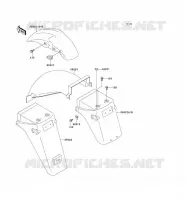 GARDE BOUE pour Kawasaki GPZ500S