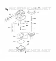 PI&Egrave;CES DE CARBURATEUR pour Kawasaki GPZ500S