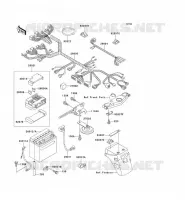 CHASSIS EQUIPMENT ELECTRIQUE pour Kawasaki GPZ500S