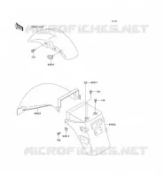 GARDE BOUE pour Kawasaki GPZ500S
