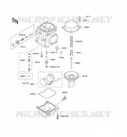 PI&Egrave;CES DE CARBURATEUR pour Kawasaki GPZ500S
