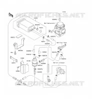 SYSTEME D'EVAPORATION CARBURANT pour Kawasaki GPZ500S