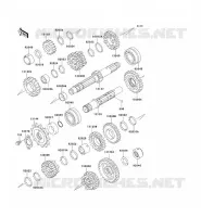 TRANSMISSION pour Kawasaki GPZ500S
