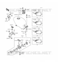 RESERVOIR CARBURANT pour Kawasaki GPZ500S