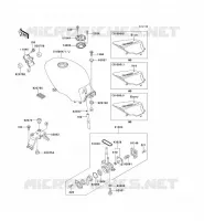 RESERVOIR CARBURANT pour Kawasaki GPZ500S