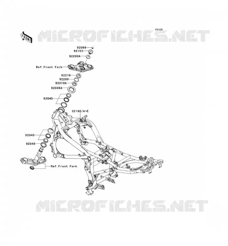 CH&Acirc;SSIS Kawasaki MOTOS 650 2006 ER-6F  EX650A6F