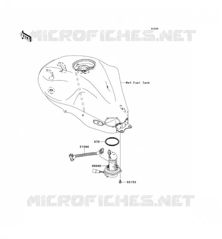 POMPE A ESSENCE Kawasaki MOTOS 650 2006 ER-6F  EX650A6F
