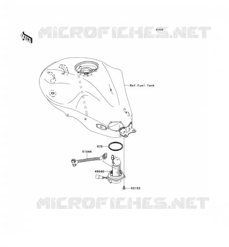 POMPE A ESSENCE Kawasaki MOTOS 650 2006 ER-6F  EX650A6F